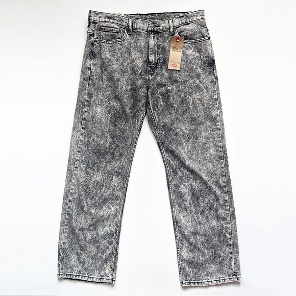 Levi's 569 Loose Straight Stretch Jeans Black Acid - Picture 2 of 5